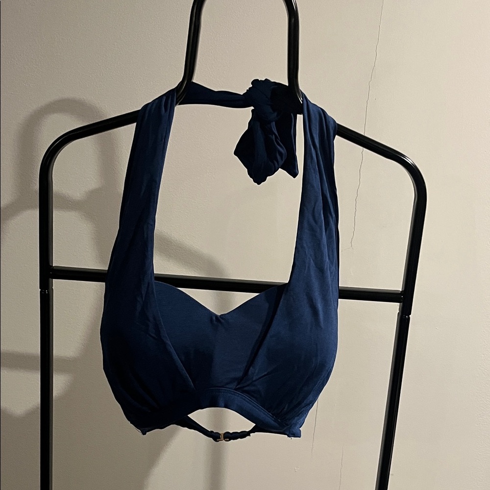 Athena Navy Blue Halter Bikini Top